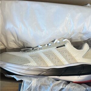 Adidas Cream and Black Sneakers